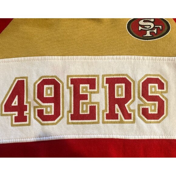 San Francisco 49ers Hoodie Sweatshirt Youth Medium Red NFL Team Apparel - Picture 2 of 12